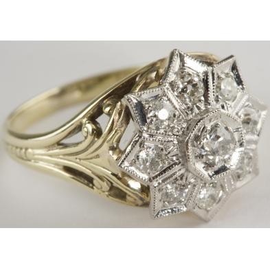 antique-14kt-and-platinum-diamond-ring