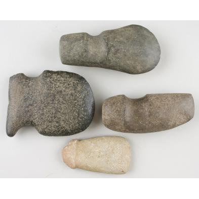 four-pre-columbian-polished-stone-axes