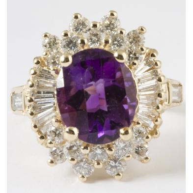 14kt-yellow-gold-lady-s-amethyst-and-diamond-ring