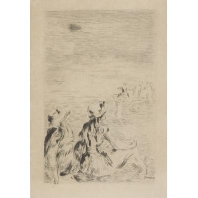 renoir-etching-at-the-beach-circa-1890