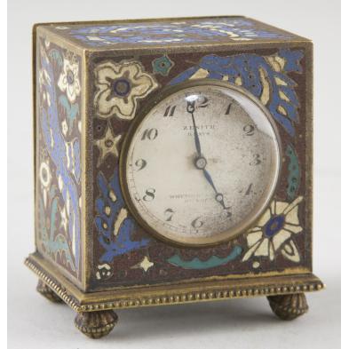 zenith-8-day-cloisonne-miniature-clock