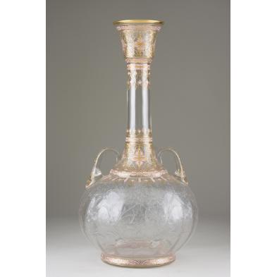 attributed-moser-tall-art-glass-vase