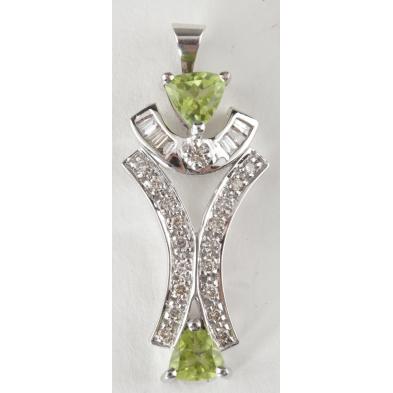 diamond-and-peridot-pendant