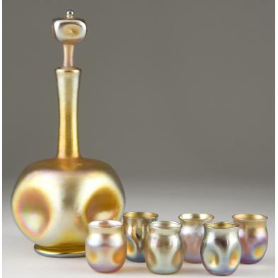 signed-tiffany-favrile-decanter-and-six-cordials