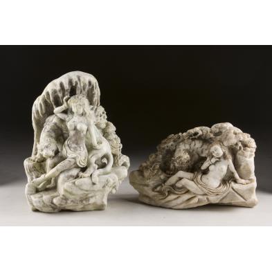 two-asian-stone-relief-carvings