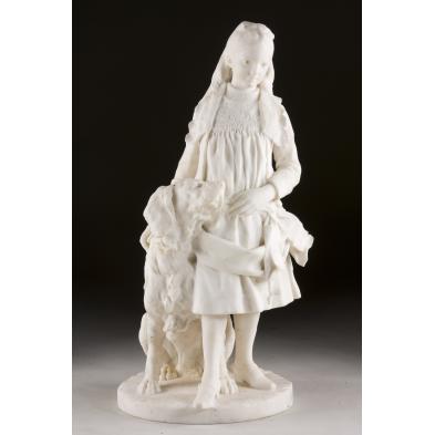 j-roulleau-french-marble-statue-of-girl-with-dog