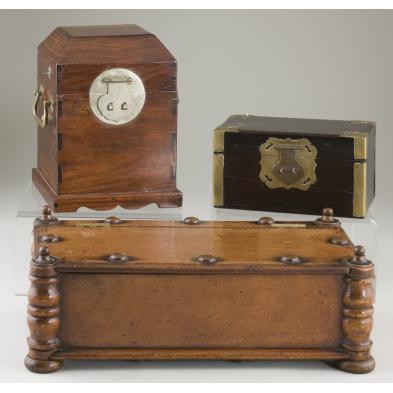 three-antique-wooden-boxes