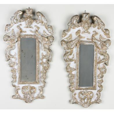 pair-of-continental-carved-wall-mirrors