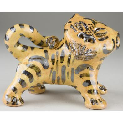 billy-ray-hussey-nc-folk-pottery-lion-cub-figural