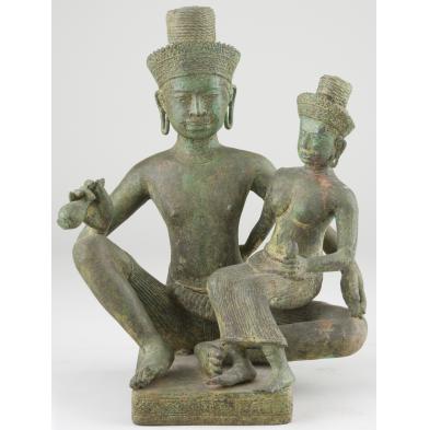 khmer-style-bronze-figural-grouping