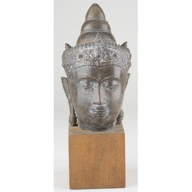 cambodian-bronze-buddha-head