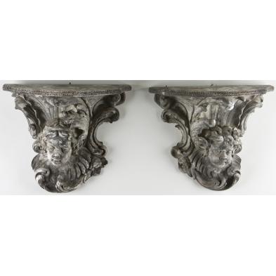 pair-of-cupid-form-wall-brackets