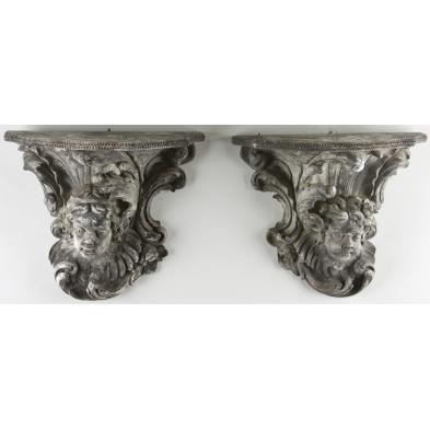 pair-of-cupid-form-wall-brackets