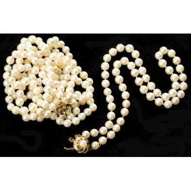 two-akoya-pearl-necklaces