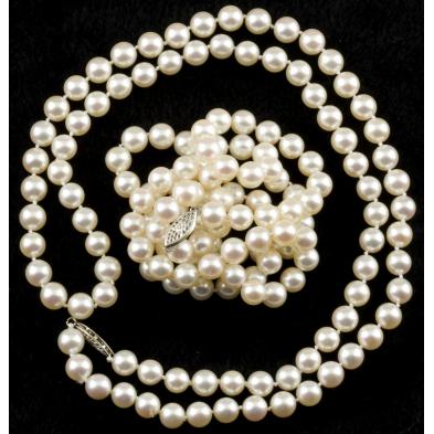 two-cultured-pearl-necklaces