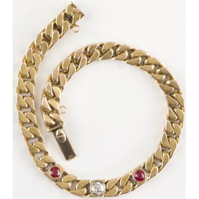 14kt-ruby-and-diamond-curb-link-bracelet