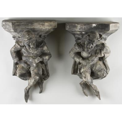 pair-of-jester-form-wall-brackets