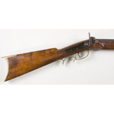 antique-indiana-bixler-half-stock-percussion-rifle