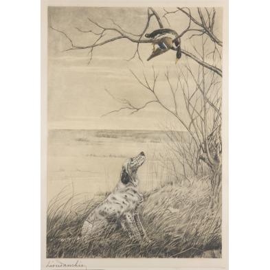 leon-danchin-french-1887-1939-dog-etching
