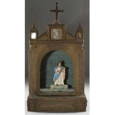 tramp-art-christian-shrine-and-santos