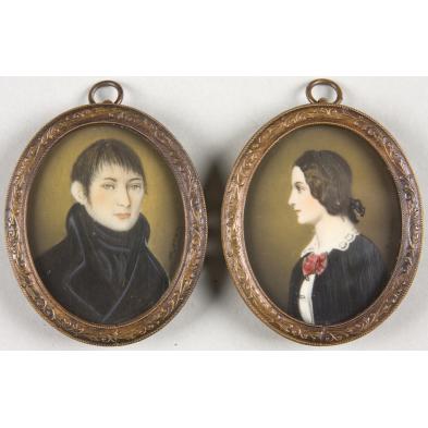 pair-of-portrait-miniatures-19th-century