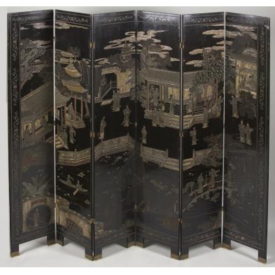 six-panel-asian-lacquered-dressing-screen