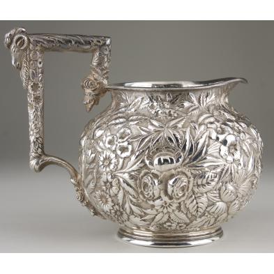 a-jacobi-co-sterling-silver-repousse-pitcher