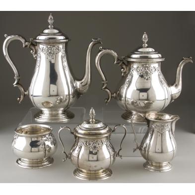 5-piece-international-prelude-sterling-tea-set