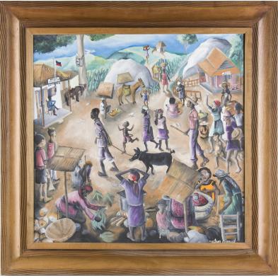 wilson-bigaud-haitian-b-1931-village-scene