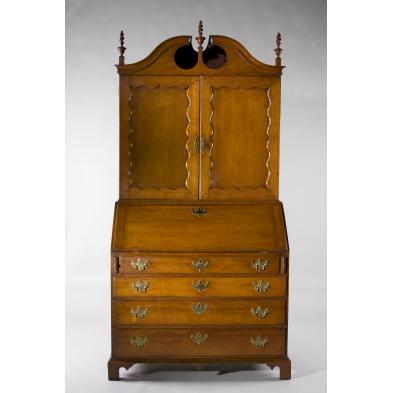 a-fine-ct-chippendale-bonnet-top-secretary