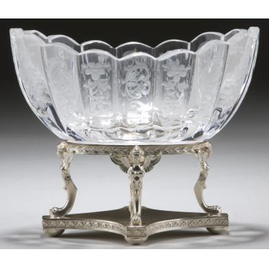 german-figural-sterling-mounted-crystal-bowl