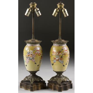 pair-of-japanese-pottery-table-lamps