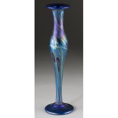 favrile-blue-floriform-bud-vase