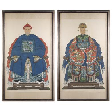 pair-of-ancestral-portraits-qing-dynasty