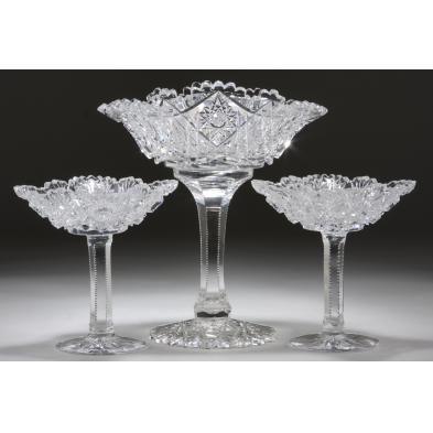 group-of-three-cut-glass-compotes