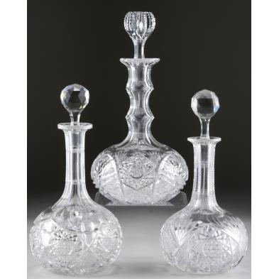 group-of-three-cut-glass-decanters