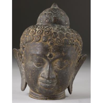 southeast-asian-bronze-buddha-head