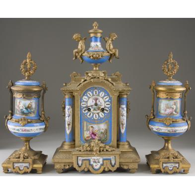 french-neoclassical-mantel-clock-garniture-set