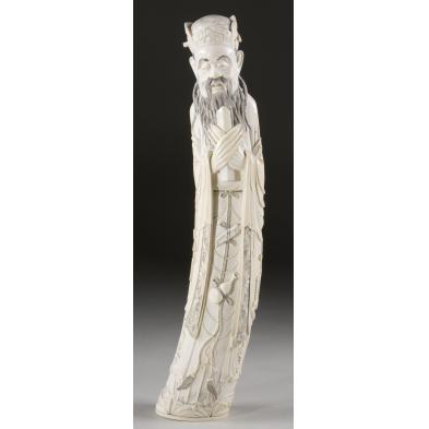 large-asian-ivory-figural-carving