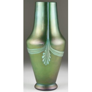 large-green-art-glass-vase