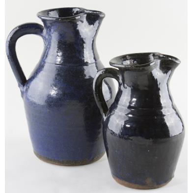 two-burlon-craig-cobalt-pitchers