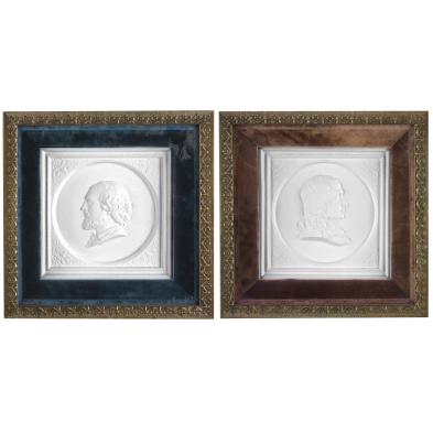 pair-of-plaster-framed-busts-19th-century
