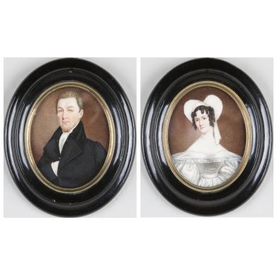 pair-of-portrait-miniatures-19th-century