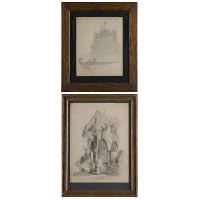 clement-strudwick-nc-1900-1958-two-drawings