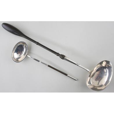 two-silver-drink-ladles-19th-century