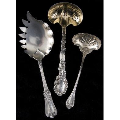 three-american-sterling-serving-items