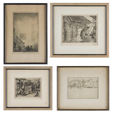 four-early-20th-century-etchings