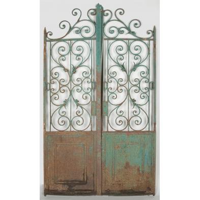 pair-of-cast-iron-walkway-entrance-gates