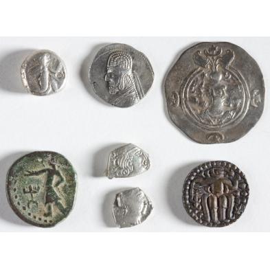 seven-ancient-eastern-greek-coins