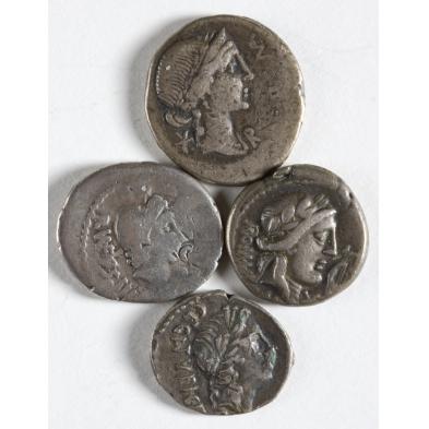 four-roman-republican-silver-coins
